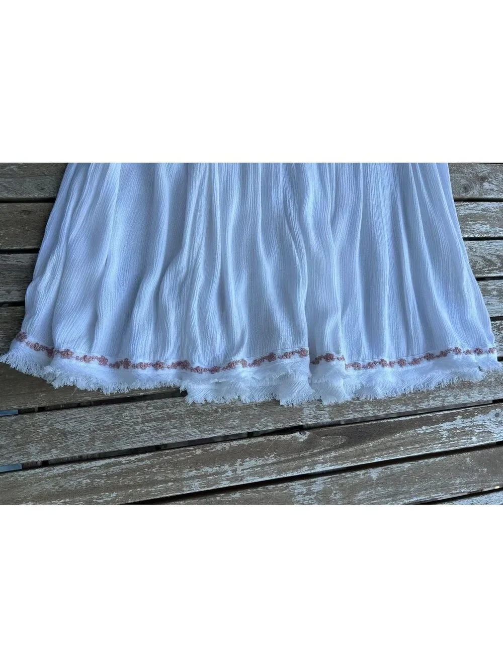 Free People Sleeveless Diamond Embroidered white top - Picture 8 of 8